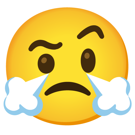 face with raised eyebrow triumph