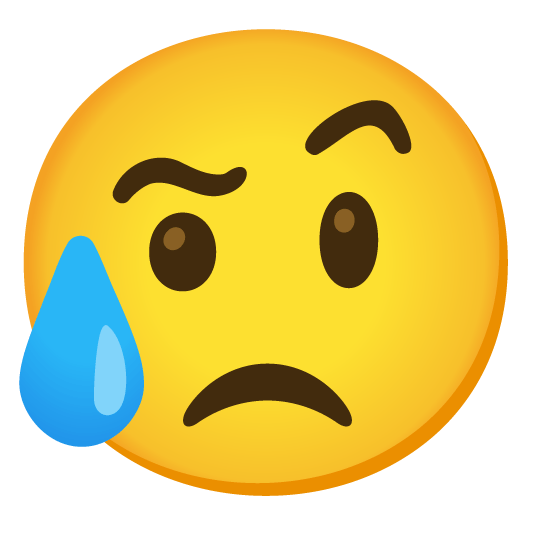 face with raised eyebrow disappointed relieved