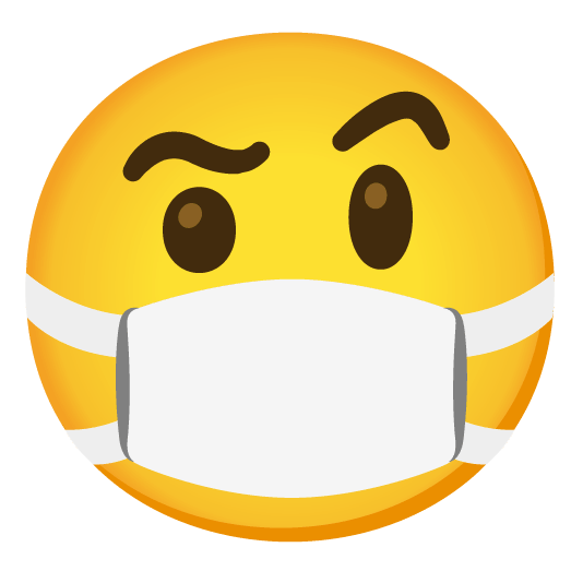 face with raised eyebrow mask