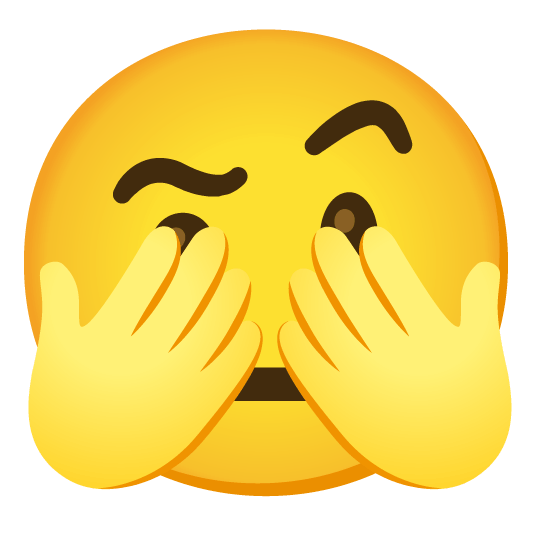 face with raised eyebrow see no evil