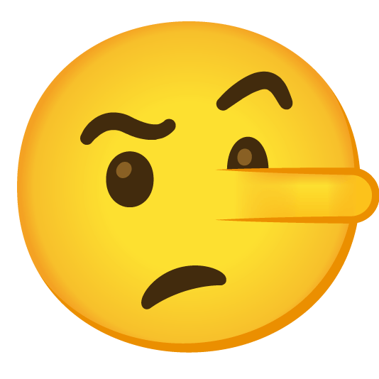 face with raised eyebrow lying face