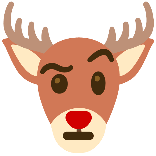 face with raised eyebrow deer