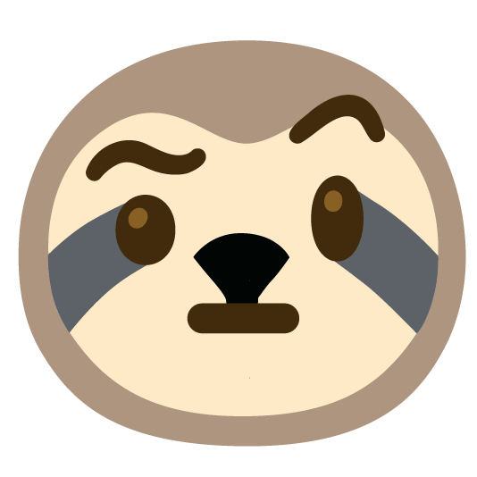 face with raised eyebrow sloth