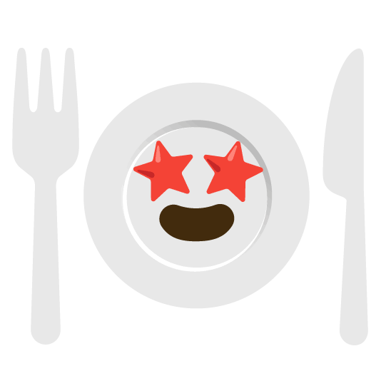 star struck knife fork plate