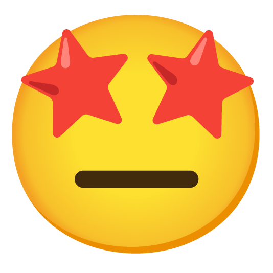 star struck neutral face