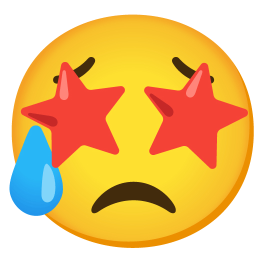 star struck disappointed relieved