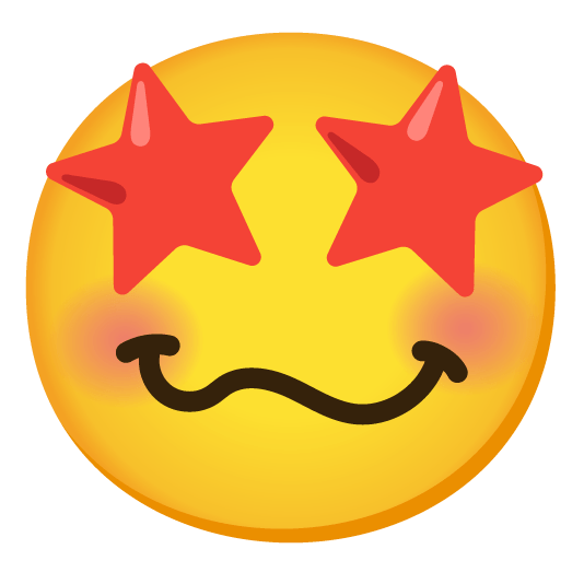 star struck woozy face