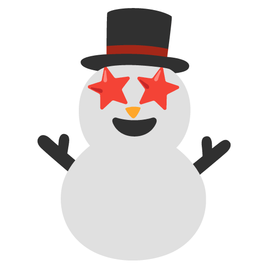 star struck snowman without snow