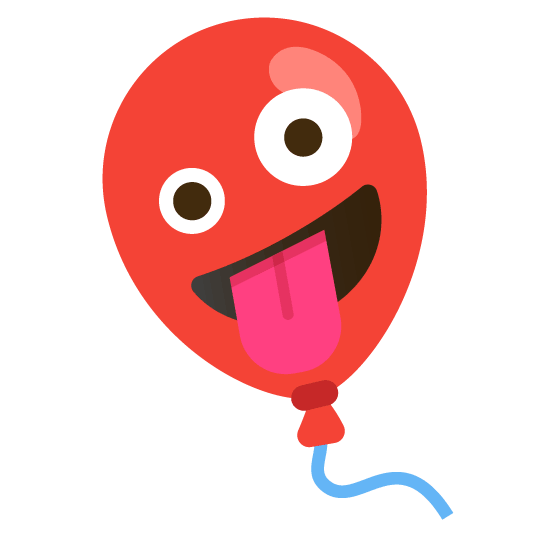 zany face balloon