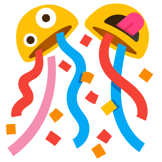 zany face confetti ball