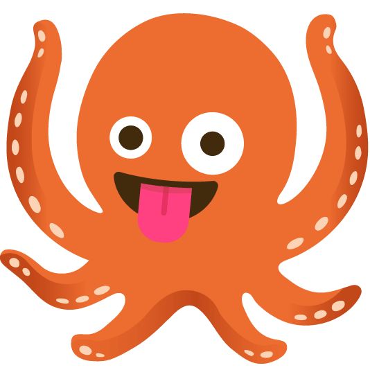 zany face octopus