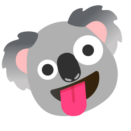 zany face koala
