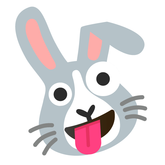 zany face rabbit