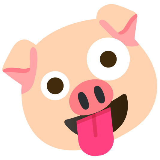 zany face pig