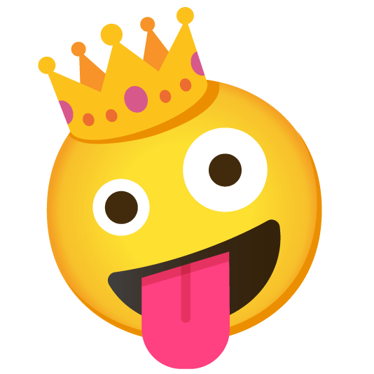 zany face crown
