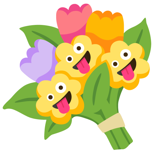 zany face bouquet