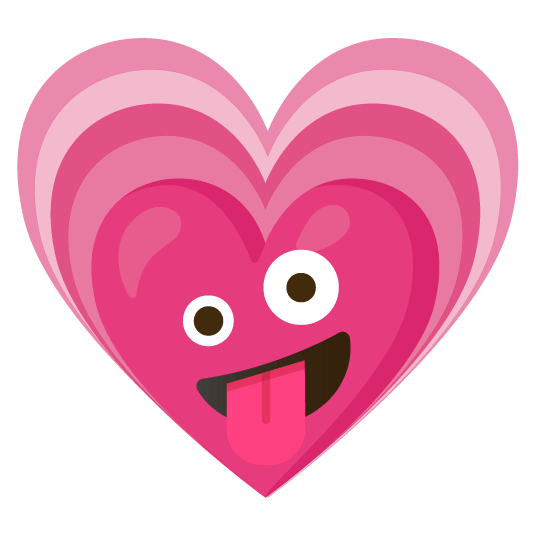 zany face heartpulse