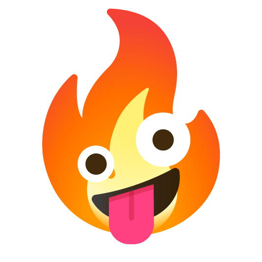 zany face fire