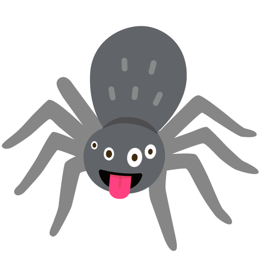 zany face spider