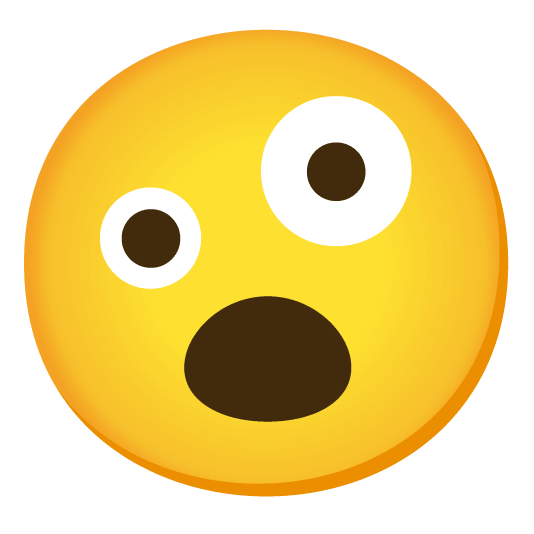 zany face open mouth