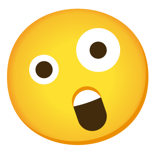 zany face astonished