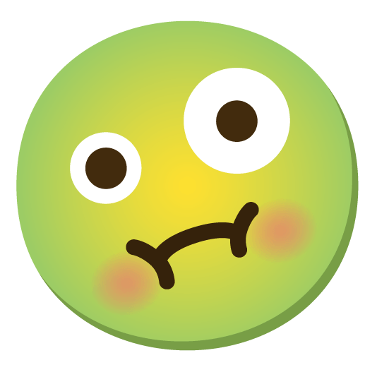 zany face nauseated face