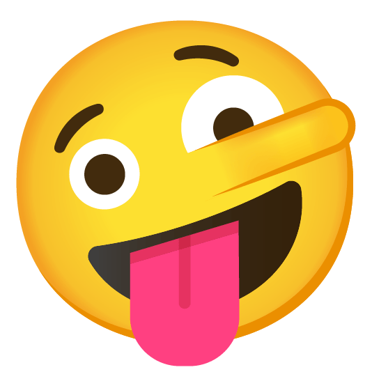 zany face lying face