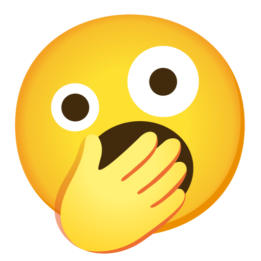 zany face yawning face