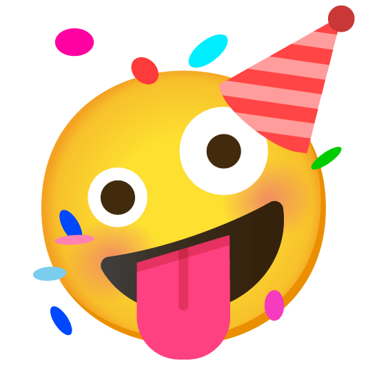 zany face partying face