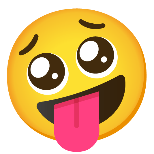 zany face pleading face