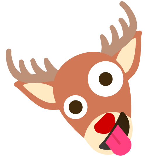zany face deer