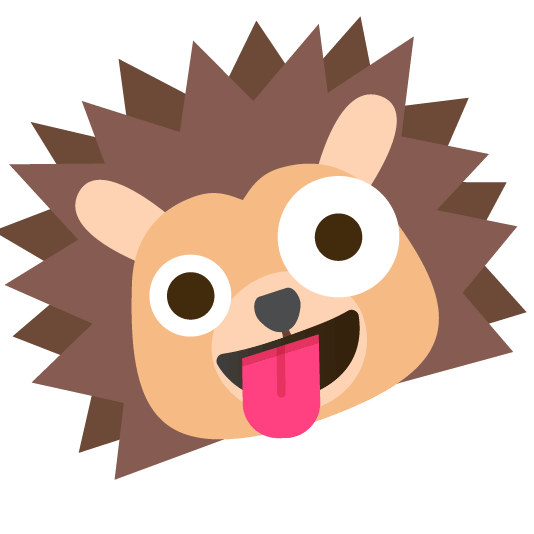 zany face hedgehog