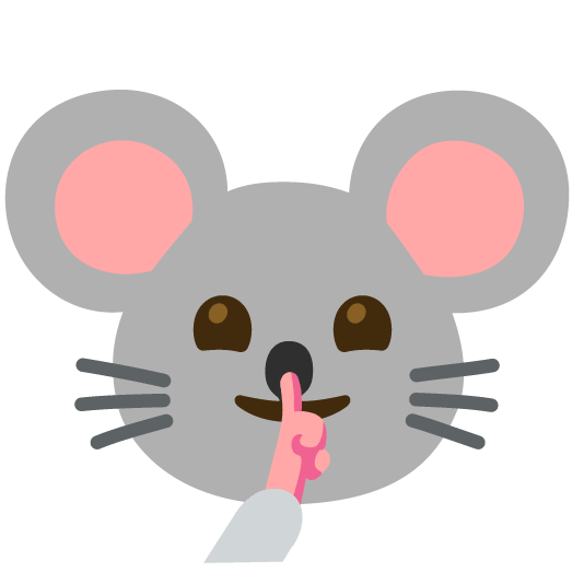 shushing face mouse