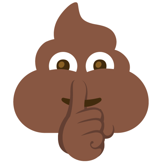 shushing face hankey