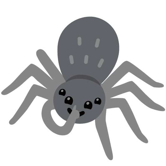 shushing face spider