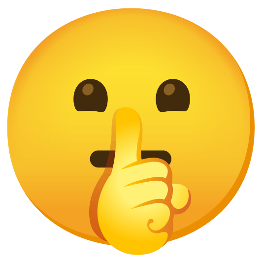 shushing face neutral face