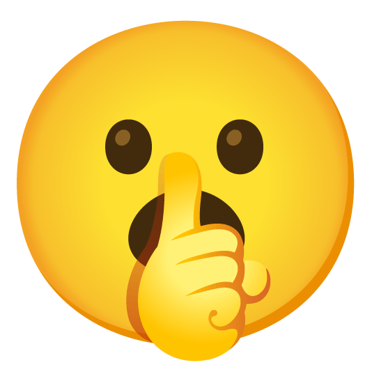 shushing face open mouth