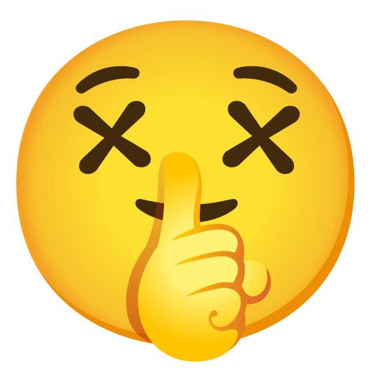 shushing face dizzy face