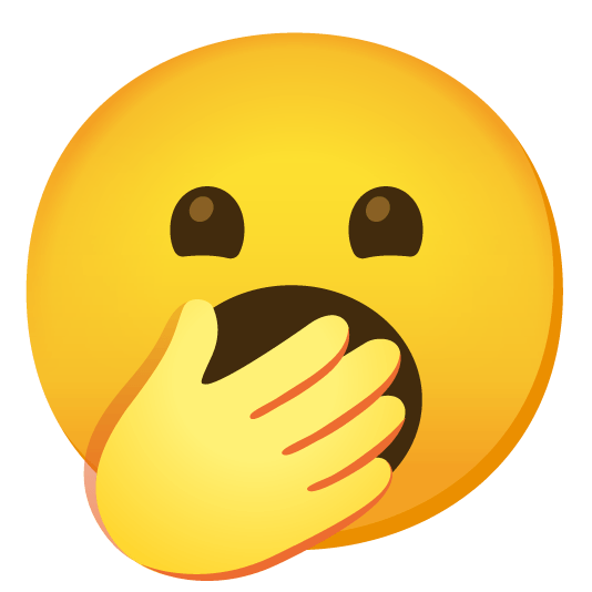 shushing face yawning face