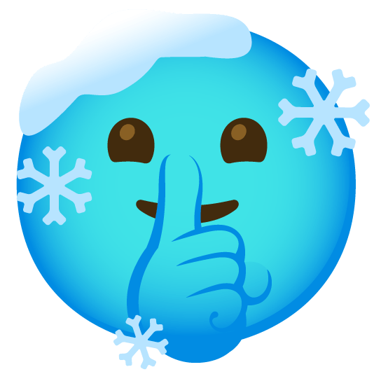 shushing face cold face