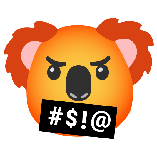 face with symbols on mouth bee