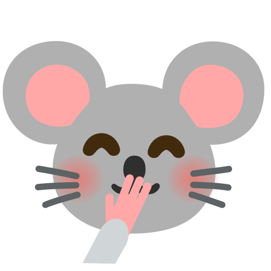 face with hand over mouth mouse