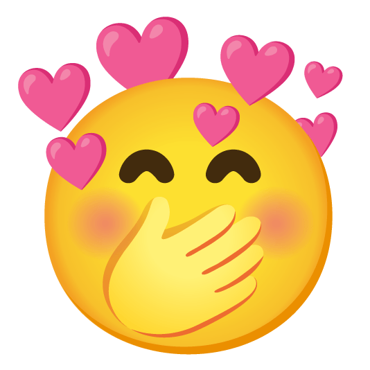 face with hand over mouth cupid