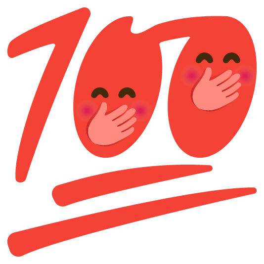 face with hand over mouth 100