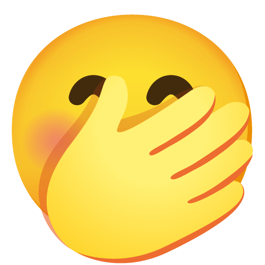 face with hand over mouth face with hand over mouth