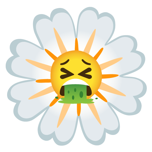 face vomiting blossom