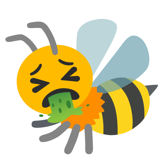 face vomiting bee