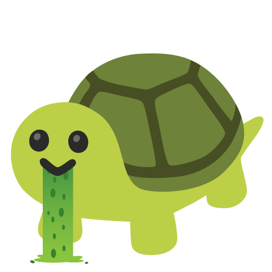 face vomiting turtle