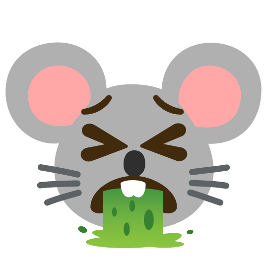 face vomiting mouse