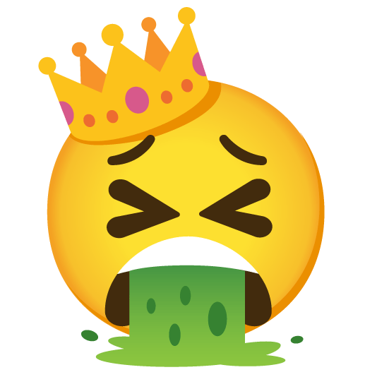 face vomiting crown